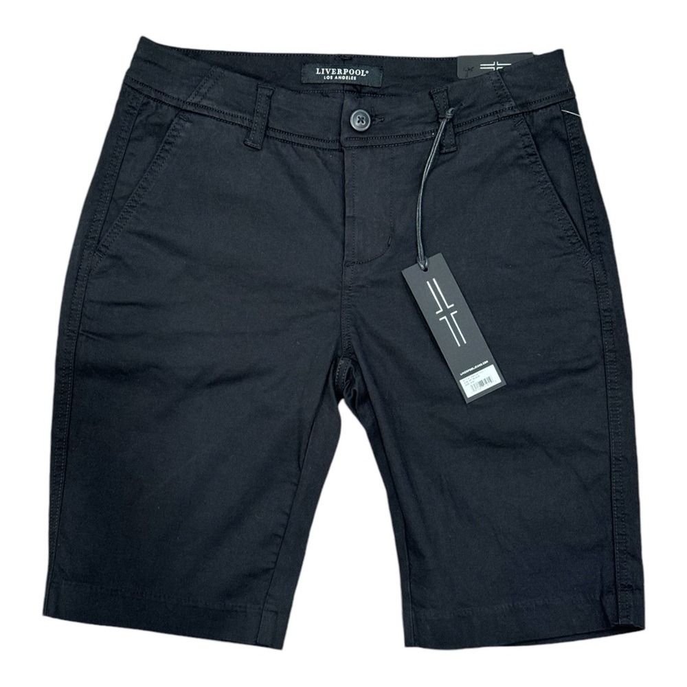 LIVERPOOL Shorts Womens Size 2/26 Black Bermuda Stretch With Tags